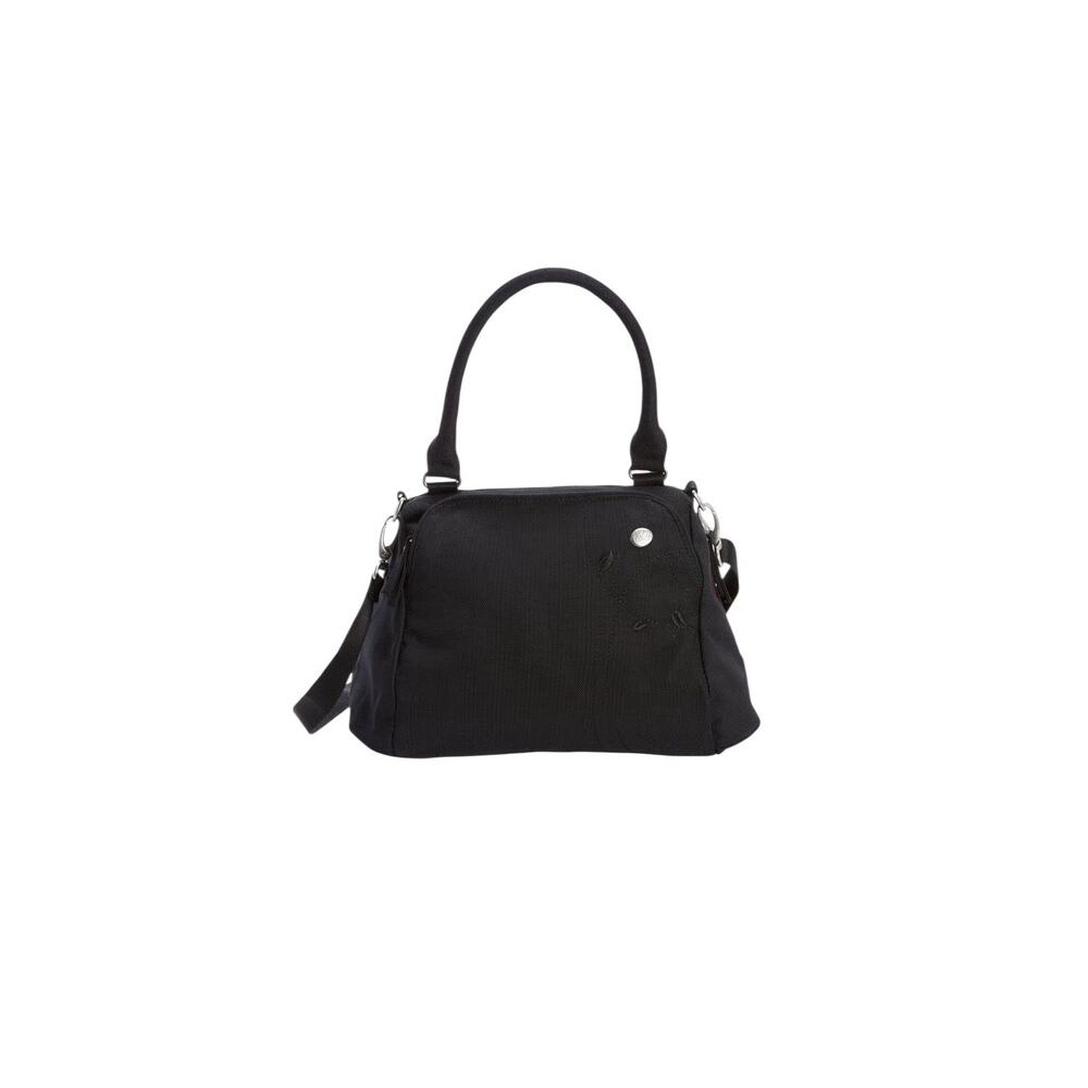 Black Haiku convertible shoulder bag made of water-resistant recycled nylon